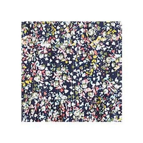 Crown & Ivy Women's XXL Ruffled Sleave Tiered Mini Dress Navy Microfloral Spring - Picture 5 of 14